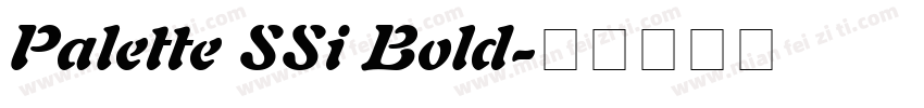 Palette SSi Bold字体转换